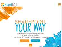 Tablet Screenshot of pixelmill.com